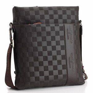 Men's Leather Crossbody Messenger Shoulder Bags Handbag Satchel Casual Day Bag